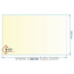 00313  AX216570A - Vitre réfractaire Vitrocéramique 620x308 mm Invicta  93,00 €