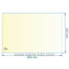 00326  188881 - Vitre réfractaire Vitrocéramique 404x322 mm Franco-Belge 68,40 €