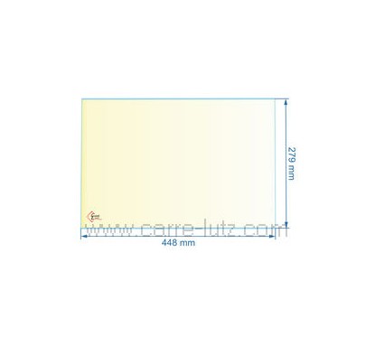 00001308007 - verre réfractaire Vitrocéramique 448x279 mm Godin 