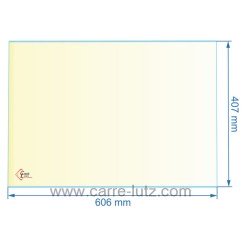 00345  00001307480 - verre réfractaire Vitrocéramique 606x407 mm Godin  120,80 €