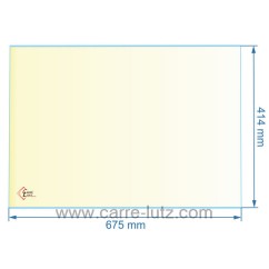 00346  00001307477 - verre réfractaire Vitrocéramique 675x414 mm Godin  134,60 €