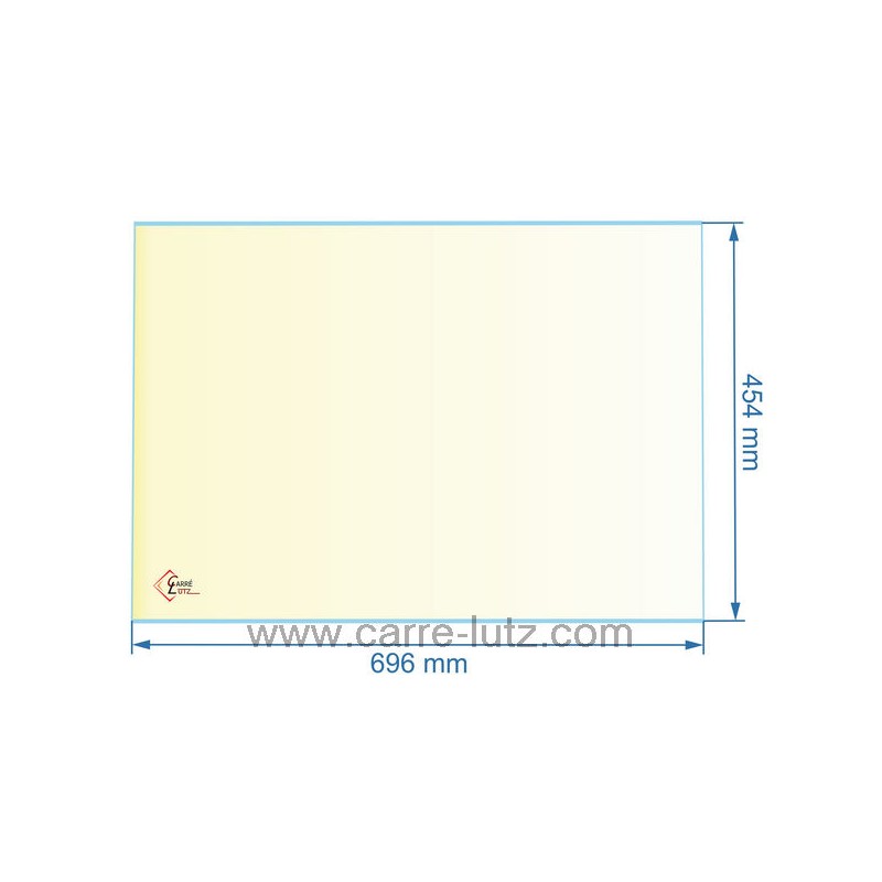 00347  verre réfractaire Vitrocéramique 696x454 mm 00001307479 Godin  150,10 €