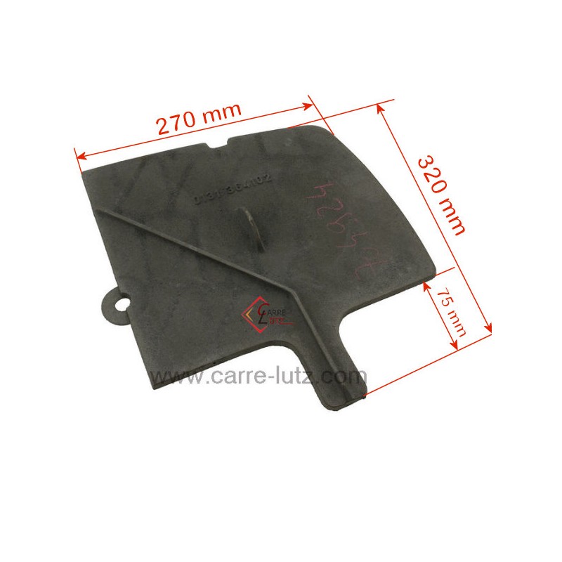 704924  10131364102 - Déflecteur de foyer pour convecteur Godin 364102 83,20 €