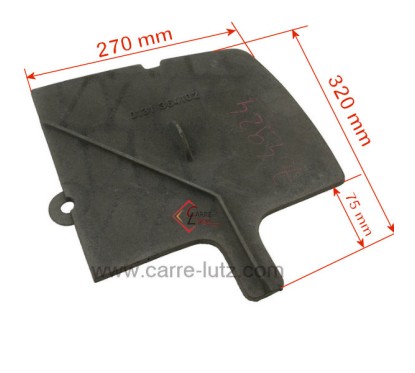 10131364102 - Déflecteur de foyer pour convecteur Godin 364102