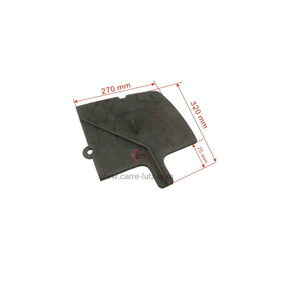 704924  10131364102 - Déflecteur de foyer pour convecteur Godin 364102 69,30 €