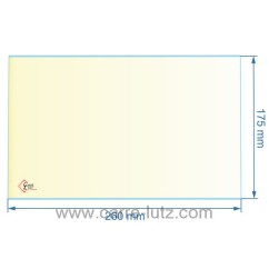 00357  verre réfractaire Vitrocéramique 260x175 mm Franco-Belge D0035053 Deville 31,20 €