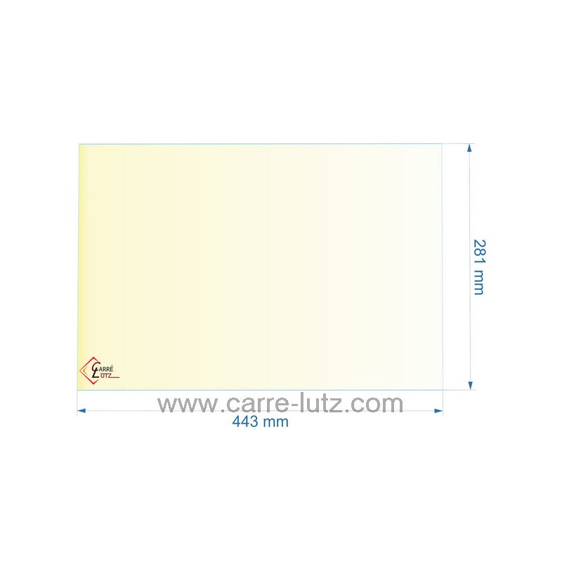00361  verre réfractaire Vitrocéramique 443x281 mm 00001309746 Godin  75,20 €