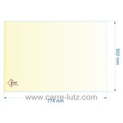 00372  verre réfractaire Vitrocéramique 774x502 mm D' insert Cheminées Philippe 180,70 €