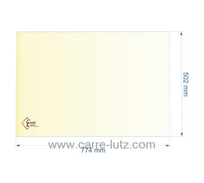 00372  verre réfractaire Vitrocéramique 774x502 mm D' insert Cheminées Philippe 180,70 €