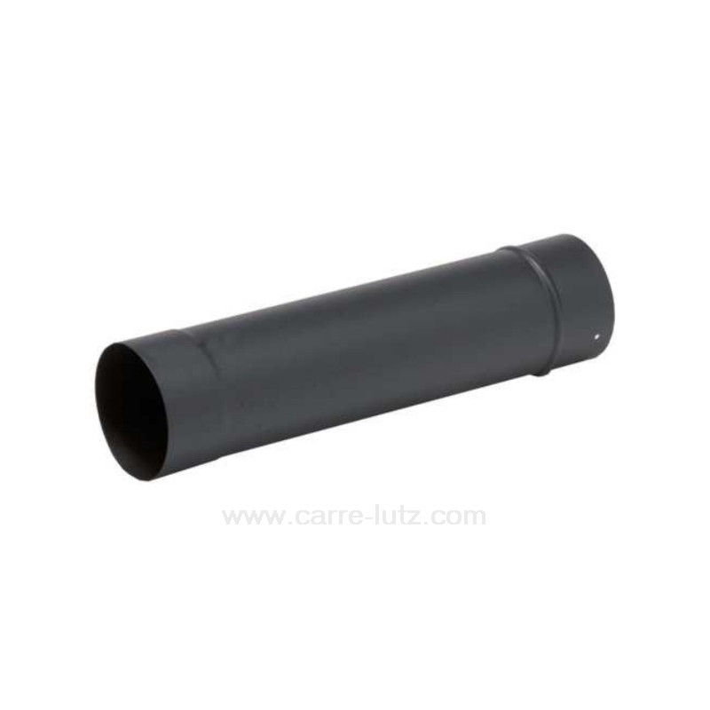Tuyau émaillé noir mat diamètre 153 mm  66 cm