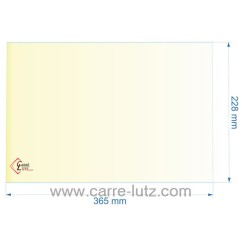 00375  Vitre réfractaire Vitrocéramique 365x228 mm de foyer Supra Colmar 2 47,20 €