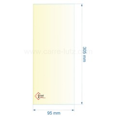 00380  51145 - Vitre réfractaire 305x95 mm de foyer Aduro 13 25,10 €