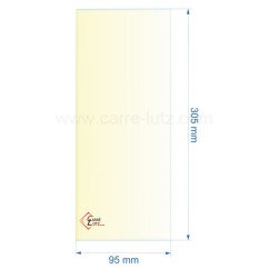 00380  51145 - Vitre réfractaire 305x95 mm de foyer Aduro 13 25,10 €