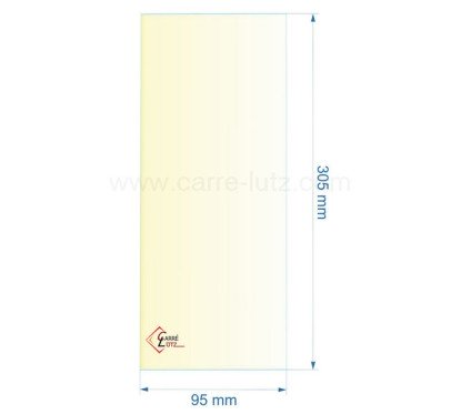 00380  51145 - Vitre réfractaire 305x95 mm de foyer Aduro 13 25,10 €