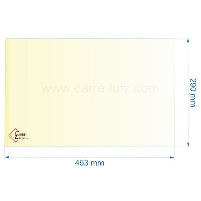 00384  51035 - Vitre réfractaire Vitrocéramique 453x290 mm de foyer Aduro 4 69,00 €