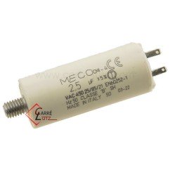 23090200  Condensateur permanent  2,5 µf  450V faston 2,8mm\npour moteur de volet roulant 4,40 €