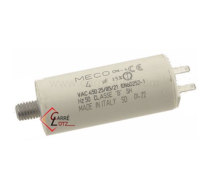 23090203  Condensateur permanent 4 µf 450V faston 2,8mm  5,60 €