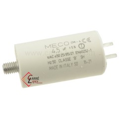 23090204  Condensateur permanent 4,5 µf 450V faston 2,8mm  4,00 €