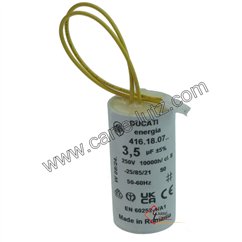 23090210  Condensateur permanent 3,5 µf 450V à fil 7,90 €