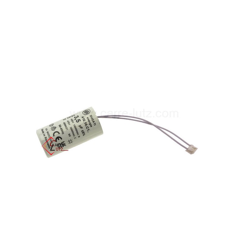 23090210  Condensateur permanent 3,5 µf 450V à fil 7,80 €