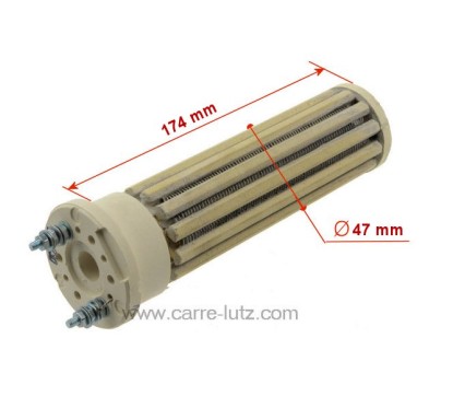 703602  Résistance de chauffe-eau stéatite 47X175 mm 800W monophasé  29,00 €