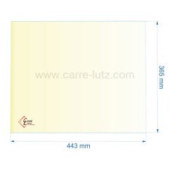 00397  805095 - Vitre réfractaire Vitrocéramique 443x365 mm de foyer Panadero Annecy 81,20 €