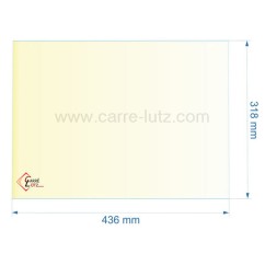 00405  805089 - Vitre réfractaire Vitrocéramique 436x318 mm de foyer Panadero Auckland 65,40 €