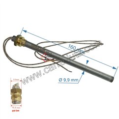 70390022  Bougie ou Résistance 320W 9,9 mm longueur 160 mm de poêle à pellet  44,10 €