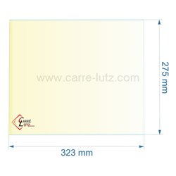 Vitre réfractaire Vitrocéramique 323x275 mm de poele Panadero Ref. 805048 E-30,, reference 00425