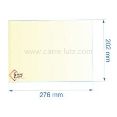 00429  805013 - Vitre réfractaire Vitrocéramique 276x202 mm de poele Panadero Ibiza 34,90 €