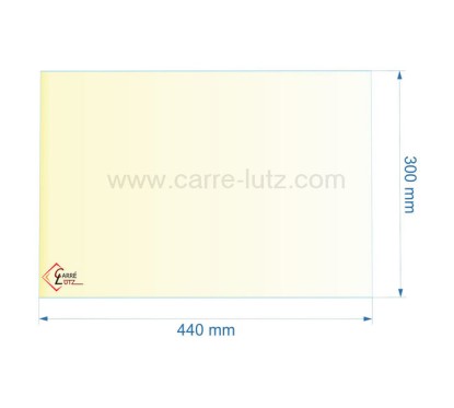 00432  805002 - Vitre réfractaire Vitrocéramique 440x300 mm de poele Panadero La Mancha 72,40 €