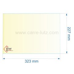 00433  805092 - Vitre réfractaire Vitrocéramique 323x227 mm de poele Panadero Menorca 41,40 €