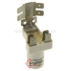 730202  Filtre antiparasite 0,1 mf 2 x 22 pf 2,2 Mohm de lave vaisselle Ariston Indesit C00143383 Candy Rosières 91200489 6,60 €