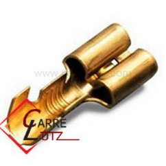 233013  Cosse femelle 6,3x0,8 section 0,5 - 1 Laiton 0,24 €