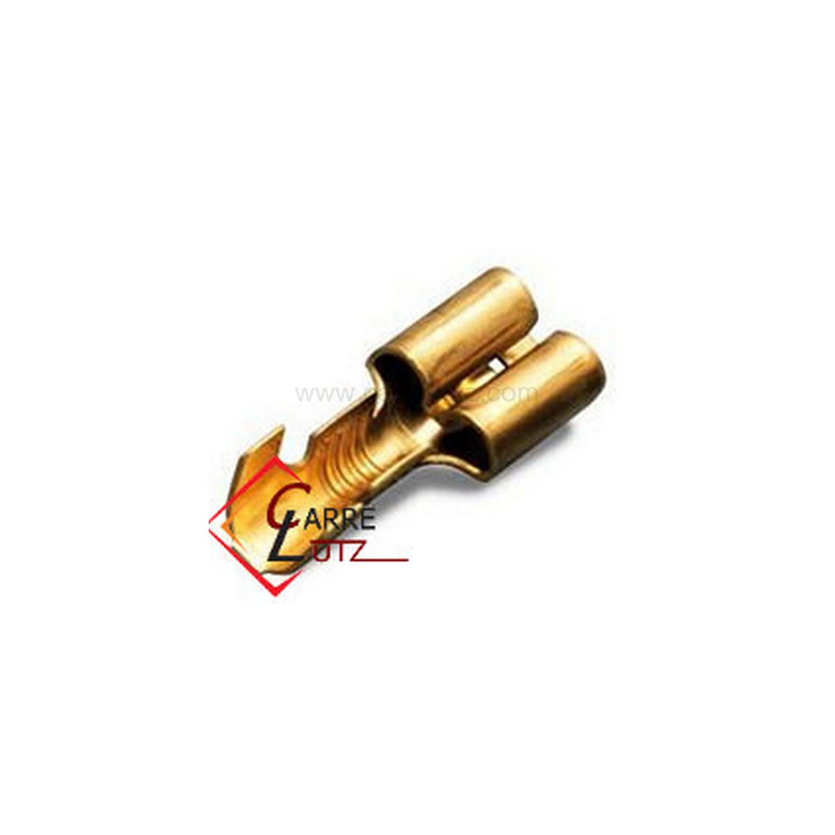 233013  Cosse femelle 6,3x0,8 section 0,5 - 1 Laiton 0,24 €