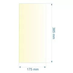 00455  Vitre réfractaire Vitrocéramique 385x175 mm 4D170140010 de poêle à pellets MCZ 49,00 €