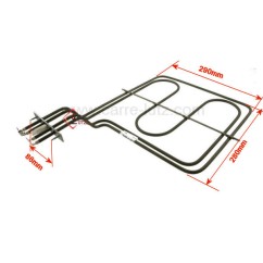 20390050  8049290 - Résistance de voute 2900W de four AMICA, FAR, VALBERG.ESSENTIEL B 29,90 €