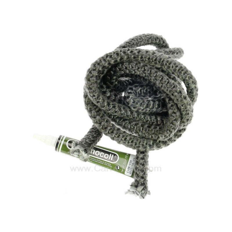 705128  Joint fibre de verre tressée thermocorde diamètre 15 mm environ 2,5 mt avec colle 15,30 €