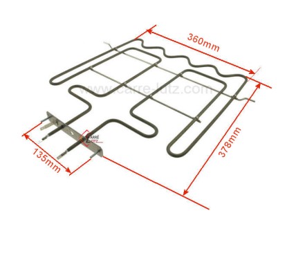 481010568824 - Résistance de voute 2450W de four Whirlpool 