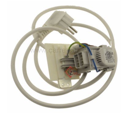 C00112678 - Cable d'alimentation + antiparasite C00091633 de lave linge Ariston