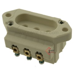 732039  Prise stéatite tripolaire en porcelaine  28,80 €