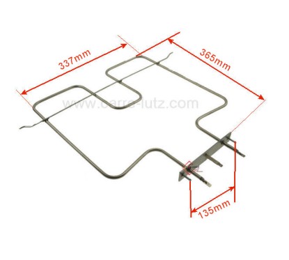 C00525918 - Résistance de voute 1400W de four Ariston Indesit Whirlpool 