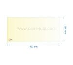 00458  P0050782 - Vitre réfractaire Vitrocéramique 493x234 mm non sérigraphiée Deville 71,00 €