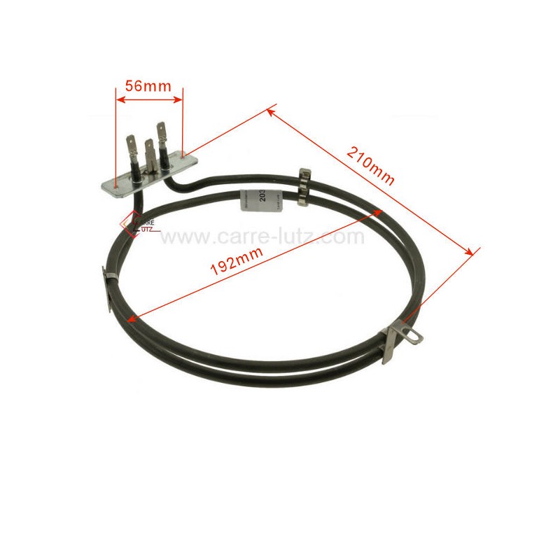 20390056  062125004 - Résistance circulaire 1900W de four Elba 14,70 €