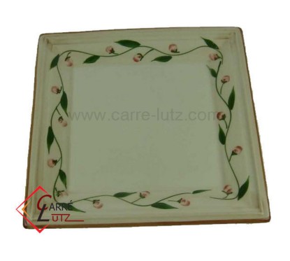 ASSIETTE CARReE 22 CM