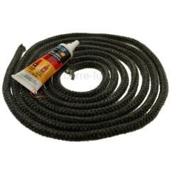 70510040  Joint fibre de verre tressée diamètre 4 mm 3,20 mt avec colle 11,10 €
