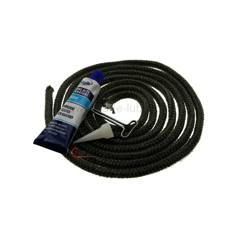 70510054  Joint fibre de verre tressée diamètre 15 mm 3,20 mt avec Silicone haute température 16,60 €
