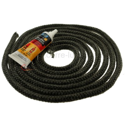 70510046  Joint fibre de verre tressée diamètre 15 mm environ 3,2 mt avec colle 17,00 €