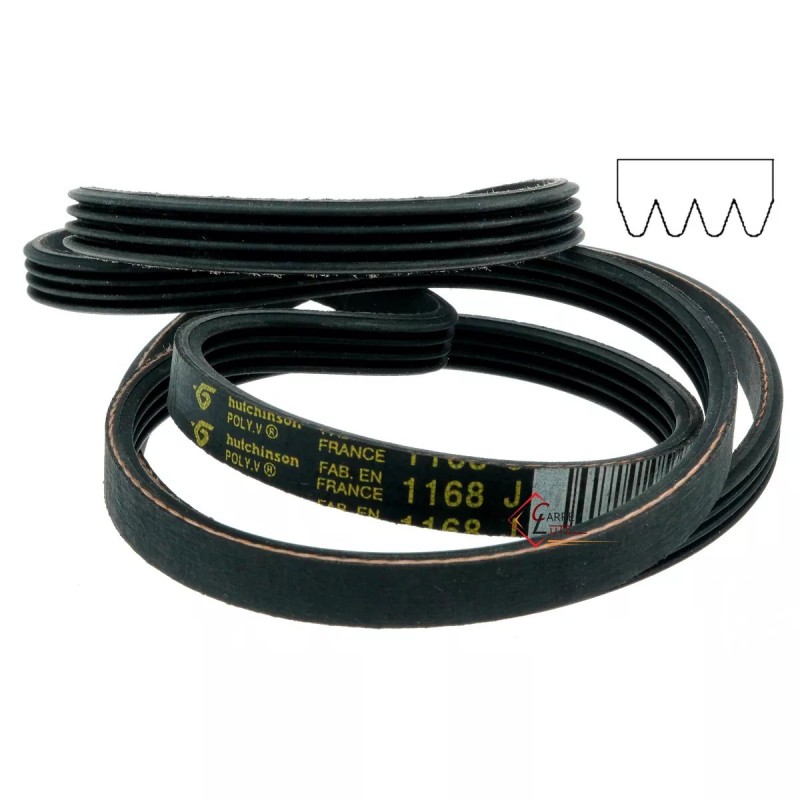 126205 1168 J4 - Courroie plate de lave linge 9,20 € 126205 1168 J4 - Courroie plate de lave linge 9,20 €