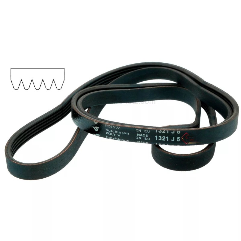 126207  1321 J5 - Courroie plate de lave linge Baucknecht Indesit Laden Miele Radiola Whirlpool 481935818054 8,80 €